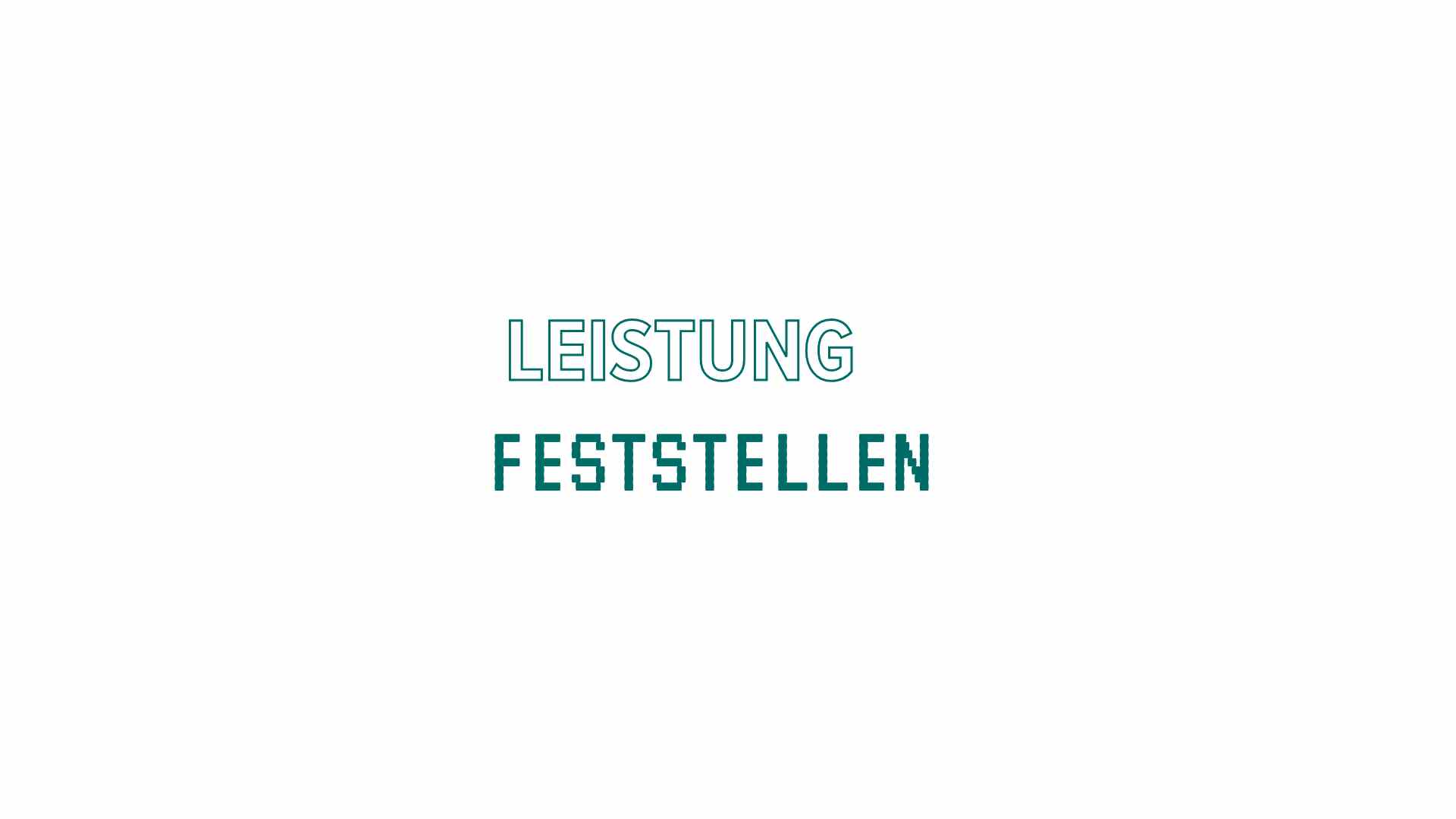 Leistung feststellen